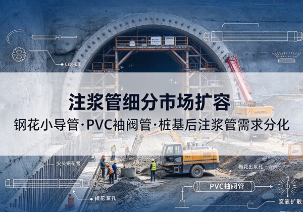 莱芜注浆管细分市场扩容，隧道钢花小导管、PVC 袖阀管、桩基后注浆管需求分化